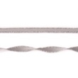 [311R-43523] [311R] Elastic With Fringe (Light Grey)