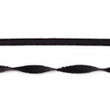 [311R-43525] [311R] Elastic With Fringe (Black)