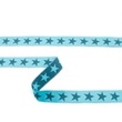 [313R-43484] [313R] Webband Stern Zweifarbig (Dunkel Mint)