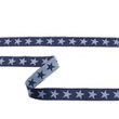 [313R-43488] [313R] Webband Stern Zweifarbig (Dunkel Blau)
