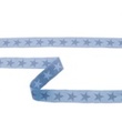 [313R-43490] [313R] Webband Stern Zweifarbig (Hell Blau)