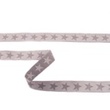 [313R-43497] [313R] Cinta De Tejido Estrella Bicolar (Gris Claro)