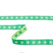 [313R-43499] [313R] Webband Stern Zweifarbig (Apfel Grün)