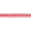 [317R-43750] [317R] Schrägband Doppel Mit Spitze (Rot)