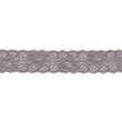 [358R-43943] [358R] Elastische Spitze Uni (Dunkel Grau)