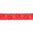 [358R-43945] [358R] Elastische Spitze Uni (Rot)