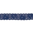 [358R-43949] [358R] Dentelle Extensible Uni (Bleu Foncé)