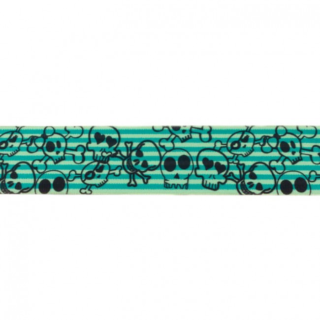 [361R] Goma Elástica Bicolar Raya Calavera