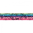 [363R-44230] [363R] Gummi Multi Streifen Breit Totenkopf (Rosa)