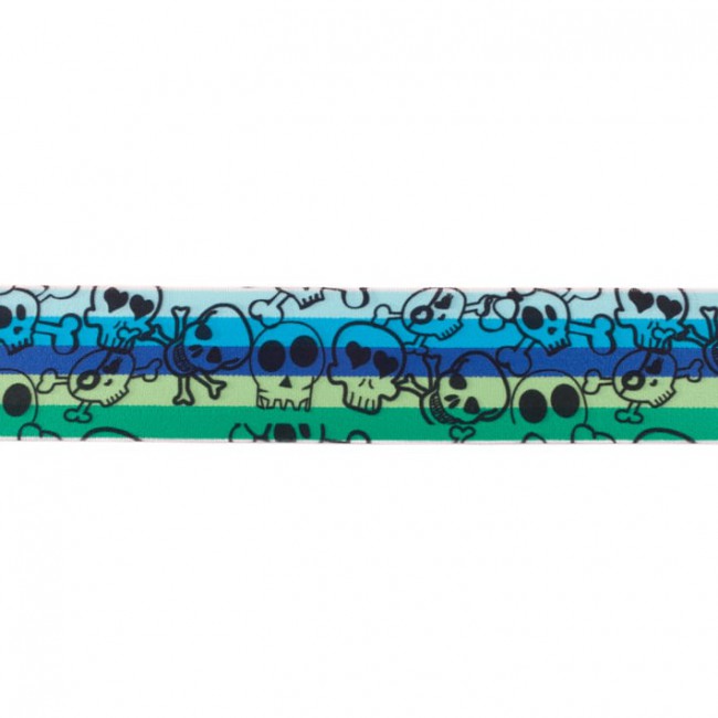 [363R] Elastic Multi Stripe Wide Skull