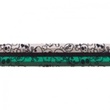 [363R-44233] [363R] Elastic Multi Stripe Wide Skull (Green)