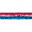 [363R-44234] [363R] Elastic Multi Stripe Wide Skull (Fuchsia)