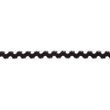[376R-44390] [376R] Elastisches Zackenlitze (Schwarz)