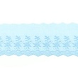 [393R-31460] [393R] Dentelle Broderie Fleur Double (Bleu Clair)