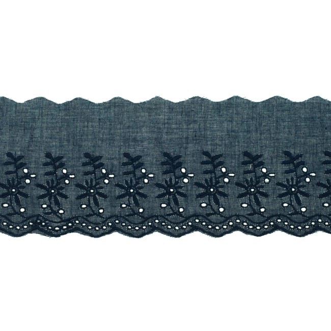 [393R] Broderie Spitze Doppelte Blume