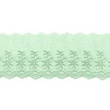 [393R-31468] [393R] Vyšívací Krajka Dvojité Květiny (Starý Zelený)