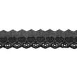 [394R-31458] [394R] Pizzo Ricamato Cuori (Nero)