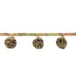 [399R-31659] [399R] Nastro Pom Pon Enorme Multi (Verde)