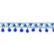 [402R-31730] [402R] Pom Pom Lace Inca (Cobalt)