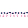 [402R-31735] [402R] Bolletjesband Inca (Neon Roze)