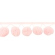 [404R-31544] [404R] Ruban Galon Pompons Énorme Uni (Rose)
