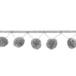 [404R-31550] [404R] Nastro Pom Pon Enorme Uni (Grigio)