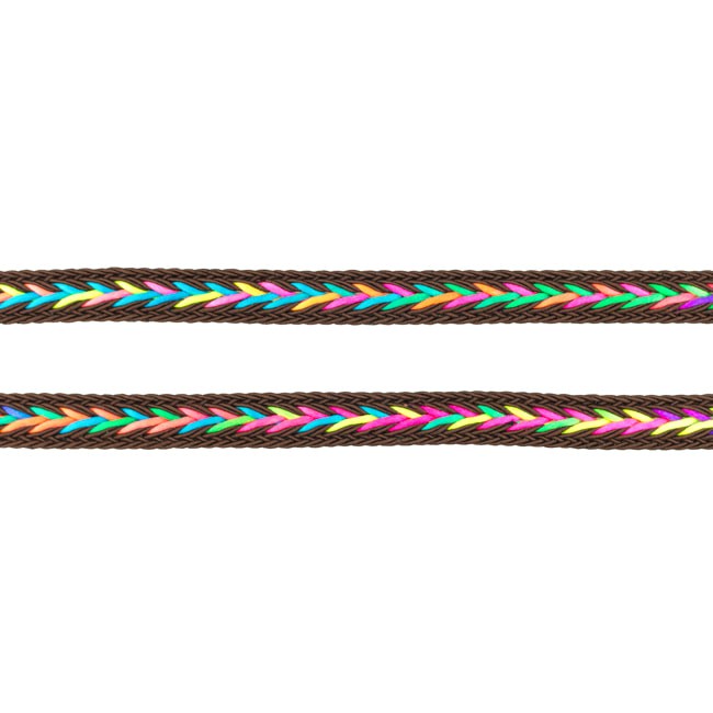 [405R] Band Fluor Fiskbensmönster