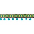[406R-31724] [406R] Pom Pom Lace Ibiza (Light Petrol)