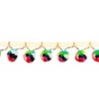 [408R-31393] [408R] Ruban Galon Pompons Afrique (Chaux)