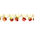 [408R-31394] [408R] Ruban Galon Pompons Afrique (Rose)