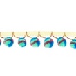[408R-31397] [408R] Ruban Galon Pompons Afrique (Menthe)