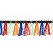 [413R-31629] [413R] Nastro Frangiato Multicolore (Verde Chiaro)
