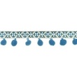 [414R-31532] [414R] Nastro Pom Pon Jacquard (Jeans)