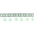 [414R-31536] [414R] Nastro Pom Pon Jacquard (Menta Chiaro)