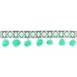 [414R-31537] [414R] Bommelborte Jacquard (Dunkel Mint)