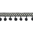 [417R-31619] [417R] Pom Pom Stuha Křížová (Tmavošedý)