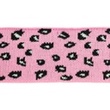 [424R-32103] [424R] Cuff / Bord-Côte Jacquard Léopard (Rose)