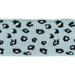 [424R-32106] [424R] Cuff / Boord Jacquard Luipaard (Licht Blauw)