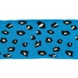 [424R-32107] [424R] Cuff / Bündchen Jacquard Leopard (Aqua)