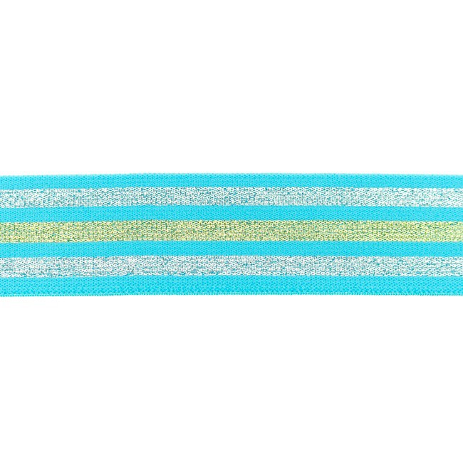 [448R] Polyamide Elastiek Streep Lurex