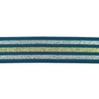 [448R-32232] [448R] Élastique Polyamide Rayure Lurex (Pétrole)