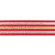 [448R-32236] [448R] Polyamide Elastic Stripe Lurex (Red)