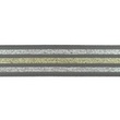 [448R-32241] [448R] Polyamide Elastiek Streep Lurex (Grijs)