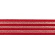 [450R-32353] [450R] Gummiband Streifen Lurex (Rot)