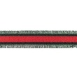 [451R-32457] [451R] Side Stripe Fringe (Dark Red)