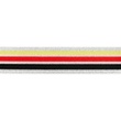 [461R-32175] [461R] Gummiband Lurex Silber (Schwarz)
