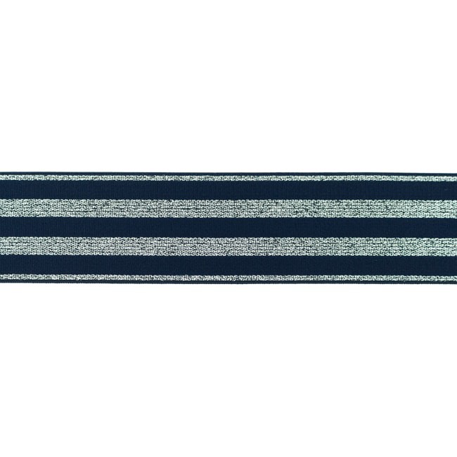 [469R] Élastique Polyamide Argent 40 mm