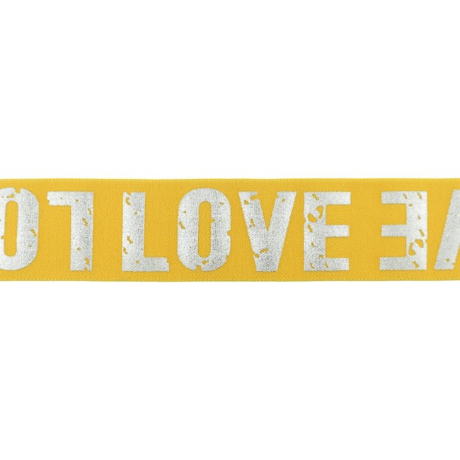 [474R] Polyamide Elastic Love Silver