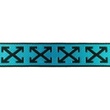 [497R-32620] [497R] Väskband Satäng Kors (Aqua)