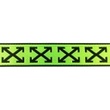 [497R-32625] [497R] Väskband Satäng Kors (Lime)